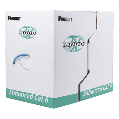 PANDUIT PUC6004BU-ME - Cable UTP / Categoría 6 Mejorado / 305 m (1000 ft) / 23 AWG / PVC CM / 4 Pares / 250 MHz / PoE+ | SIERRA STORE