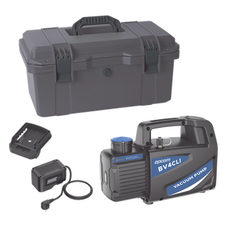 EPCOM KB-V4 - Bomba de Vacío Inalámbrica / 18V Ion-Litio / Vacío Total 160 microns / Caudal 4 CFM (114 L/min) / Capacidad Aceite 330 | SIERRA STORE