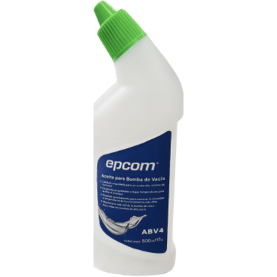 EPCOM AB-V4 - Aceite Mineral para Bomba de Vacío / 500 ml / Viscosidad 41.4-50.6 mm²/s / Punto de Inflamación 225 °C / Punto de | SIERRA STORE