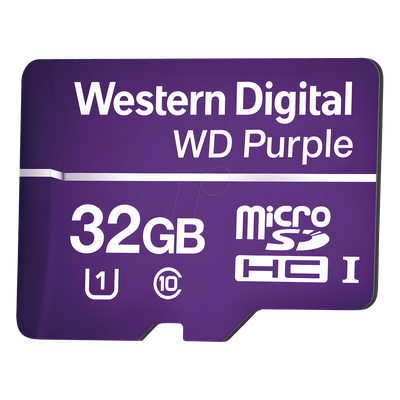 Memoria microSD / 32 GB / Especializada Videovigilancia / Lectura 80 MB/s / Escritura 50 MB/s / -25 °C a 85 °C (-13 °F a 185 °F) | SIERRA STORE