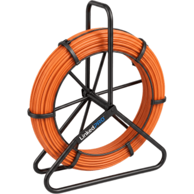 Guía de Jalado de Cables Tipo Cobra Rastreable / Diámetro de 8mm x 100 metros / Fibra de Vidrio de Gran Resistencia a la Tensión | SIERRA STORE