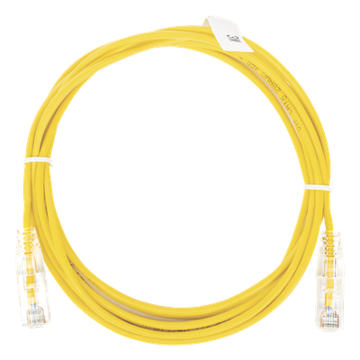 LINKEDPRO BY EPCOM LP-UT6-300-YE-28 - Cable de Parcheo Slim UTP Cat6 / 3 m (9.84 ft) / 28 AWG / Amarillo / 1 Gbps+ | SIERRA STORE