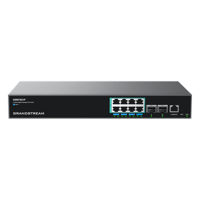 Switch PoE Multigigabit Capa 3 / 8 Puertos 2.5 G / 2 Puertos SFP+ / PoE++ 60 W / Stacking 4 Unidades / Administración Local y Nube | SIERRA STORE