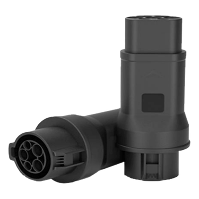 Adaptador EV / Entrada Tipo 1 (SAE J1772) / Salida Tipo 2 (IEC 62196-2) / 7 kW / 32 A / 220 V AC / Monofásico / Compacto y Portátil | SIERRA STORE