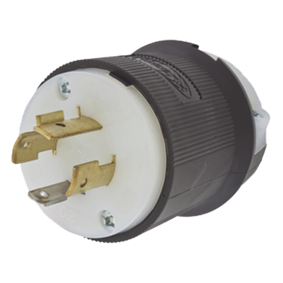 Clavija Industrial con Bloqueo de Media Vuelta / 20 A / 125/250 V CA / 3 Polos 4 Hilos / NEMA L14-20P / 2.75 in (69.85 mm) de Altura | SIERRA STORE