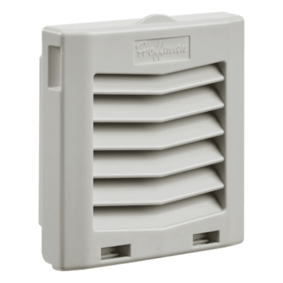 Rejilla de Escape con Filtro / IP54 / Click-Fit / Compatible Ventilador 4 in (102 mm) / Gris Claro RAL 7035 | SIERRA STORE