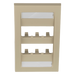 PANDUIT CFPE6EIY - Placa de Pared Vertical / 6 Puertos Mini-Com / ABS / 2.75 x 4.5 pulg. / Marfil | SIERRA STORE