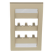 PANDUIT CFPE6EIY - Placa de Pared Vertical / 6 Puertos Mini-Com / ABS / 2.75 x 4.5 pulg. / Marfil | SIERRA STORE