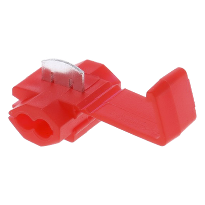 Terminal tipo almeja / 22-18 AWG / Rojo / 25 piezas / 9.9 x 10.2 x 31.1 mm | SIERRA STORE