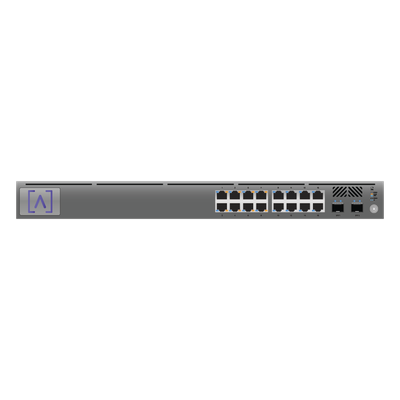 Switch Gigabit PoE+ Administrable / 16 Puertos 10/100/1000 Mbps / 2 Puertos SFP Uplink / Presupuesto PoE 120W / Gestión en la Nube | SIERRA STORE