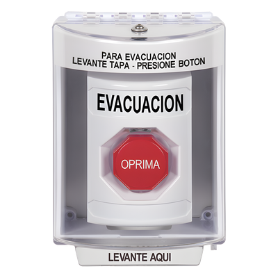 Botón de Evacuación / Cubierta Policarbonato / Restablecimiento con Llave / Bocina Integrada / Interior-Exterior / -40 a 121 °C | SIERRA STORE