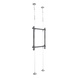EPCOM INDUSTRIAL EMWS1U - Soporte de Montaje Suelo a Techo / Pantallas 32" ~ 75" / Carga Máxima 30 kg / VESA 400 x 600 mm / Cableado | SIERRA STORE