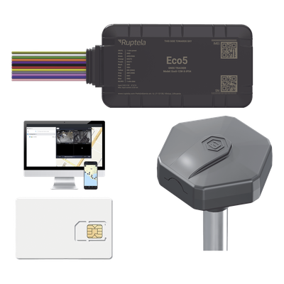 Kit de Rastreo Vehicular / Sensor BLE Nivel Combustible / LTE Cat1 & LTE-M / GNSS U-blox / IP54 & IP68 / Batería de Respaldo / 3.28 ft | SIERRA STORE