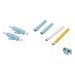 SIEMON FC2-LC-MM-J12 - Conector de Fibra Óptica LC Duplex / Epoxi y Pulido / Multimodo / Fibra Recubierta / Color Aqua / 50 Unidades | SIERRA STORE