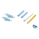 SIEMON FC2-LC-MM-J12 - Conector de Fibra Óptica LC Duplex / Epoxi y Pulido / Multimodo / Fibra Recubierta / Color Aqua / 50 Unidades | SIERRA STORE