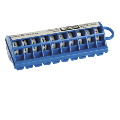PANDUIT PMD-0-9 - Dispensador de Etiquetas Marcadoras / Rollo Pre-Impreso 0-9 / 2.4 m (7.87 pies) / Poliéster Blanco | SIERRA STORE