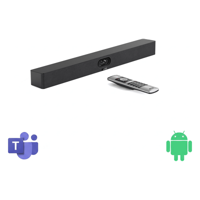 Barra de Videoconferencia / Android 13 Integrado / Dual Cámara 48 MP / 4K Ultra HD / 8 Micrófonos MEMS / Wi-Fi 6 / Bluetooth 5.0 / | SIERRA STORE