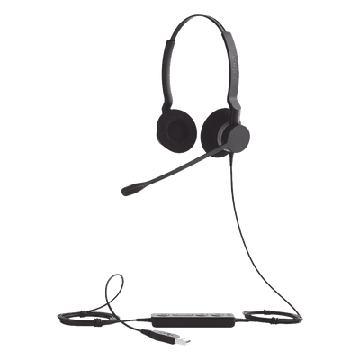 Auriculares USB / Diadema Binaural / Cancelación de Ruido / PeakStop 118 dB / Brazo FreeSpin 360° / Cable Reforzado | SIERRA STORE