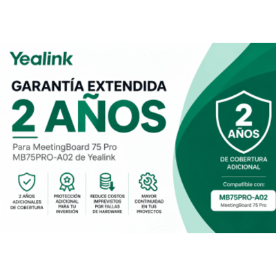 Garantía extendida de 2 años para MeetingBoard 75 Pro de Yealink | SIERRA STORE