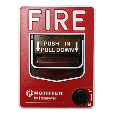 Estación Manual de Alarma Contra Incendio / Doble Acción / Con Cerradura y Llave / Exterior / UL 38 / ADA / Caja SB-I/O Incluida | SIERRA STORE