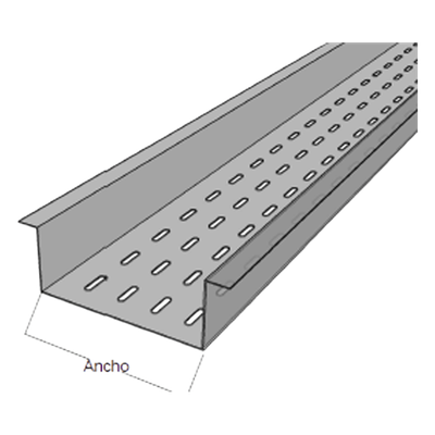Fondo Perforado / Perfil Z / 4 in x 9 in / Aluminio / 10 ft Longitud | SIERRA STORE
