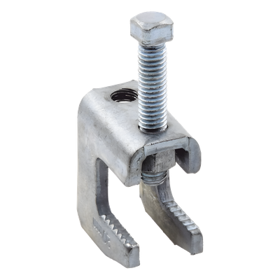 Mordaza de Acero / Fija Barras 3/4" / Varilla Roscada 3/8" / Carga 200 kg / Galvanizada Electrolíticamente | SIERRA STORE