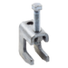 Mordaza de Acero / Fija Barras 3/4" / Varilla Roscada 3/8" / Carga 200 kg / Galvanizada Electrolíticamente | SIERRA STORE