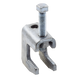 Mordaza de Acero / Fija Barras 3/4" / Varilla Roscada 3/8" / Carga 200 kg / Galvanizada Electrolíticamente | SIERRA STORE