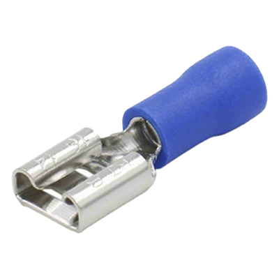 Terminal Hembra Aislada / 16-14 AWG / Conector 0.250" (6.35 mm) / Estilo Push-On / Paquete 25 Piezas | SIERRA STORE