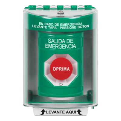 Botón de Salida de Emergencia / Acción Mantenida / Cubierta de Policarbonato / Bocina Integrada / Superficie con Espaciador | SIERRA STORE