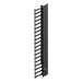 Organizador Vertical de Cables Rack / 48 UR / Acero Negro / Sección 95x208 mm / Capacidad 726 Cables / Fijación Flecha 1.75 pulg | SIERRA STORE