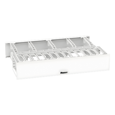 PANDUIT NM2WH - Organizador de Cables Horizontal / Alta Densidad / Doble Frontal y Posterior / Rack 19 in / 2UR / Categoría 6 y 10G | SIERRA STORE