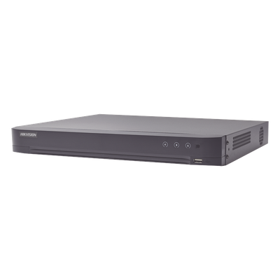 HIKVISION IDS-7208HUHI-M1/A/XT - DVR Pentahíbrido / 16 Canales / 8 TURBOHD + 8 IP / 8 Megapixel (4K) / Audio Bidireccional Coaxitron / | SIERRA STORE