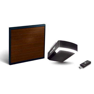 ACCESSPRO KIT-DOOR-147B - KIT COMPLETO Incluye /Puerta D/ Garage / APDOORB 14x7 Pies / Lisa Linea Central / Imitacion madera / | SIERRA STORE
