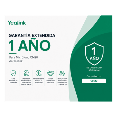 Garantia Extendida de 1 Año para Microfonos CM20 de Yealink | SIERRA STORE