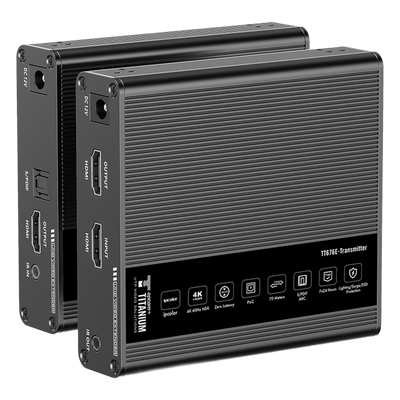 Extensor HDMI / 4K@60Hz / Sin Compresión / Cero Latencia / 70 m (229.7 ft) / Cat 6/6a/7 / PoC / IR Bidireccional / HDR10 | SIERRA STORE