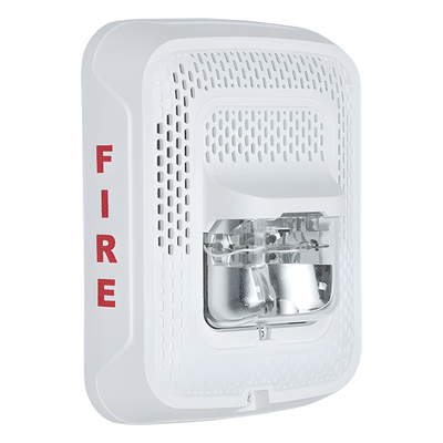Bocina-estrobo de pared / Doble voltaje 25-70.7 Vrms / Candela 15-185 cd / 400-4,000 Hz / Serie L | SIERRA STORE