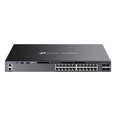 Switch Administrable L3 / 24 Puertos PoE Gigabit / 4 SFP+ 10G / Presupuesto PoE 720W / Hot-Swappable / Fuente Redundante | SIERRA STORE