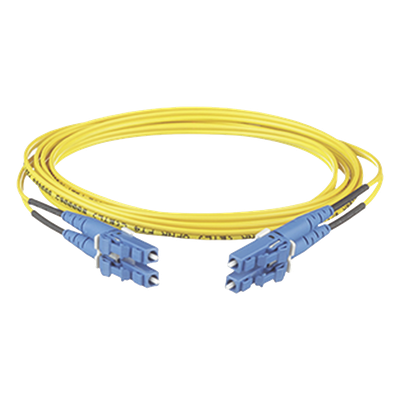 PANDUIT F92ERLNLNSNM012 - Jumper de Fibra Óptica / Monomodo OS2 9/125 / LC-LC Duplex / OFNR Riser / 12 m (39.37 pies) / Amarillo | SIERRA STORE