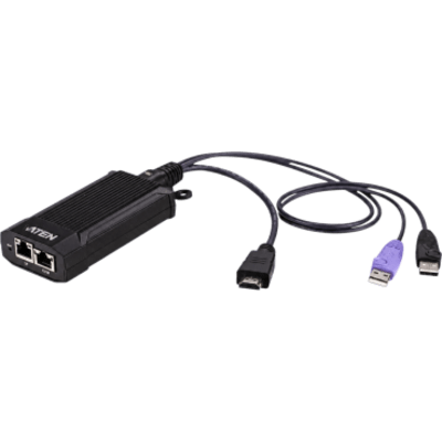 Extensor KVM USB 4K HDMI DigiProcessor / Video 4K 3840 x 2160 @ 30Hz / RJ-45 KVM + SP / 2 x USB + HDMI / Bus-Powered DC 5V / Aluminio | SIERRA STORE