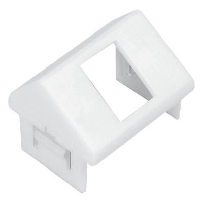 SIEMON CTE-MXA-01-02 - Adaptador para Placa de Pared / 1 Salida / Diseño Angulado / Color Blanco / Compatibilidad TERA y UTP MAX | SIERRA STORE