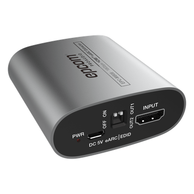 Extractor de Audio eARC HDMI / 18 Gbps / 4K HDR / Salidas Óptica y Coaxial Simultáneas / Audio HD 7.1 / Dolby Atmos y DTS:X / Diseño | SIERRA STORE