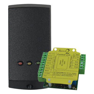 Lector de Proximidad Autónomo / Controlador Externo / 10,000 Usuarios / Montaje Superficie o Parteluz / 1.5 x 3.1 x 0.5 in | SIERRA STORE