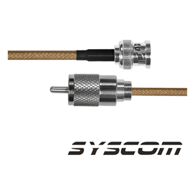EPCOM INDUSTRIAL SBNC142KUHF30 - Jumper Coaxial / BNC Macho a UHF Macho / RG142 / 30 cm / 0.98 ft | SIERRA STORE