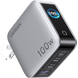 Cargador Rápido GaN / 4 Puertos / 100W / Pantalla TFT Inteligente / Enchufe Plegable / Tecnología AirPyra y GaNInfinity | SIERRA STORE