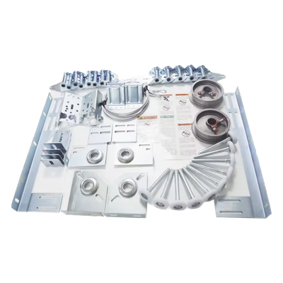 ACCESSPRO KT-GR208 - Kit de Herrajes para Puerta de Garage / 20x8 pies (6.1x2.4 m) / 12 Rodamientos / Tubo 20 pies (6.1 m) / Guías | SIERRA STORE