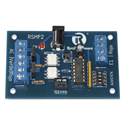 Tarjeta de Control para Semáforos / Gestión Aleatoria de Estados / Tiempo Ajustable 0.5-10 s / Contacto Seco / 12 VCC 500 mA / Modo | SIERRA STORE