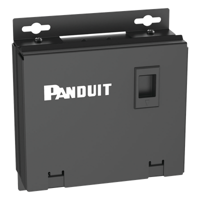PANDUIT CPB6BL - Caja de Consolidación / 6 Puertos Mini-Com / Acero / 7 x 7 x 2.5 in / Montaje Piso-Pared-Techo / Negro | SIERRA STORE
