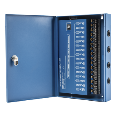 Fuente de Poder Profesional HEAVY DUTY @ 20 Amperes / Compatible con cámaras 4K / 16 Canales / Hasta 1.25A por Salida / Ajuste | SIERRA STORE