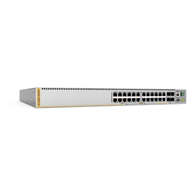 Switch / Capa 3 / 24 puertos Gbps / 4 puertos SFP+ 10G / PoE+ 740W / Stacking 8 unidades / Doble PSU redundante | SIERRA STORE